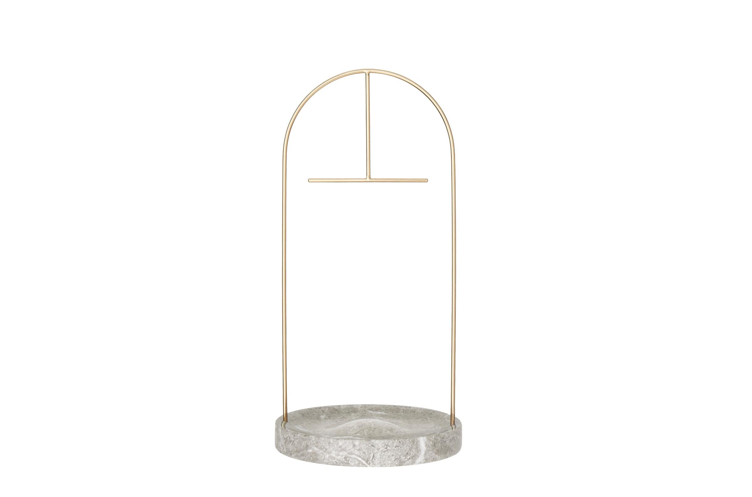 Gilded Marble Jewellery Stand For Sale 8