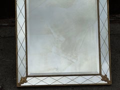 Miroir arlequin doré The Modern Scandinavian, 1950s