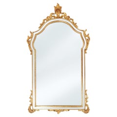 Gilded mirror by Deknudt Belgium in Louis XV style