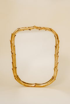 Vergoldeter Spiegel von Josef Hoffmann, Ausführung Max Welz für Wiener Werkstätte, 1930