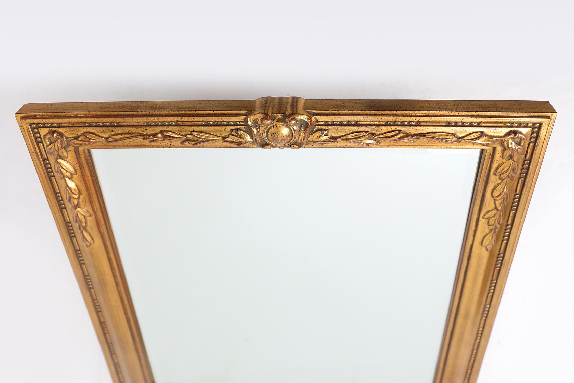 Gilded Mirror, Ca.1970 In Good Condition For Sale In Meulebeke, BE