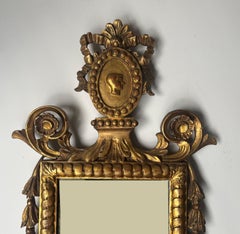Gilded Neoclassical Gilt Mirror Mid 20th Century