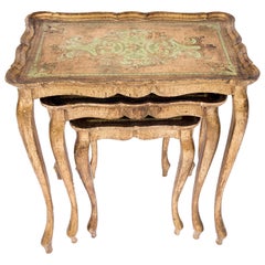 Antique Gilded Nesting Tables