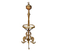 Gilded Ormolu Louis XVI style standard lamp.