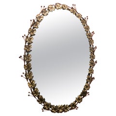 Gilded Oval Mirror