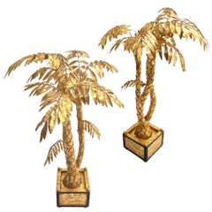 Gilded Palm Tree Center Piece, delicate hand craft work elegant and decorative