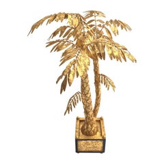 Gilded Palm Tree Center Piece