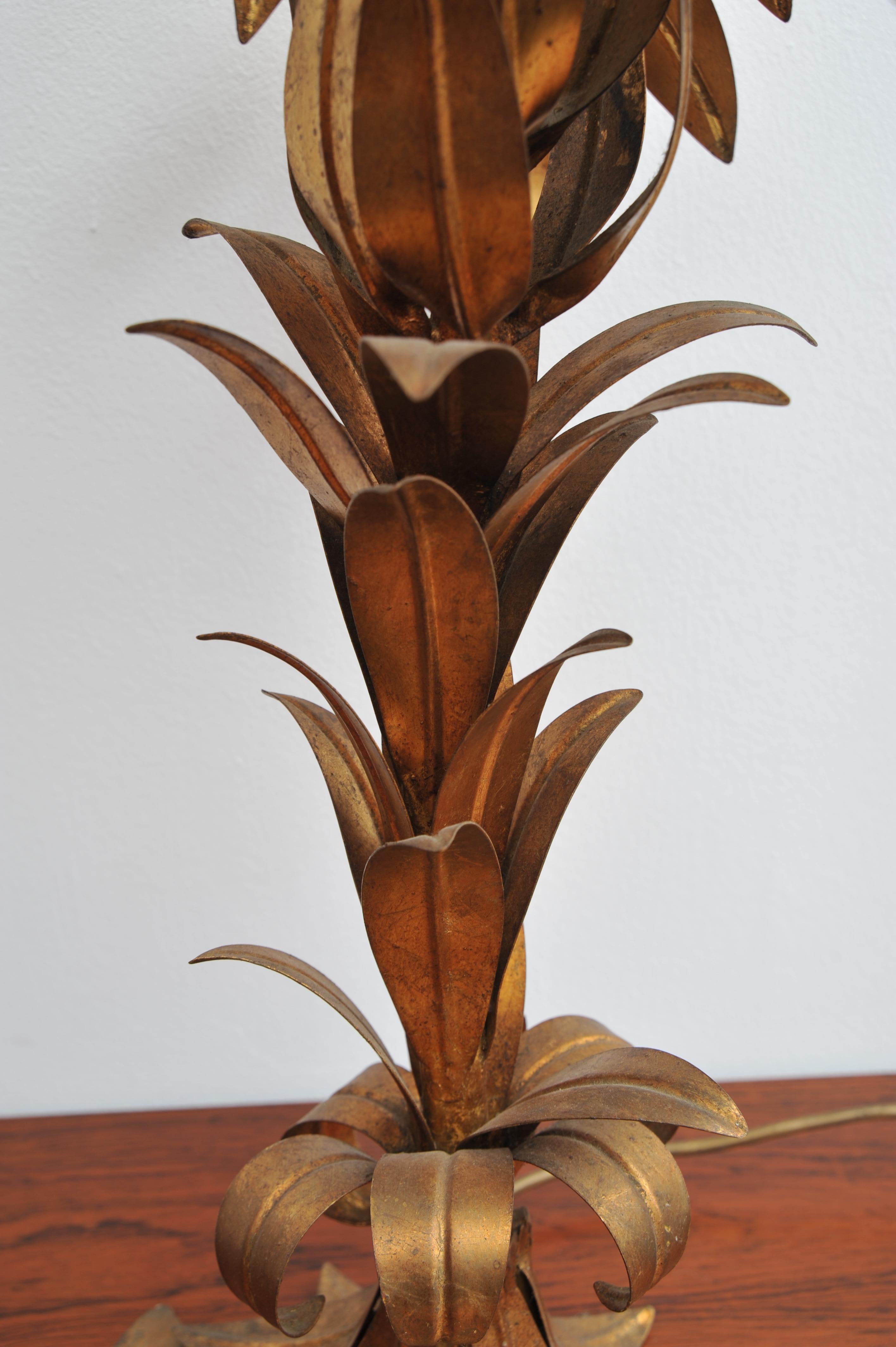Lampe de table en forme de palmier doré par Hans Kögl (1970) en vente 4
