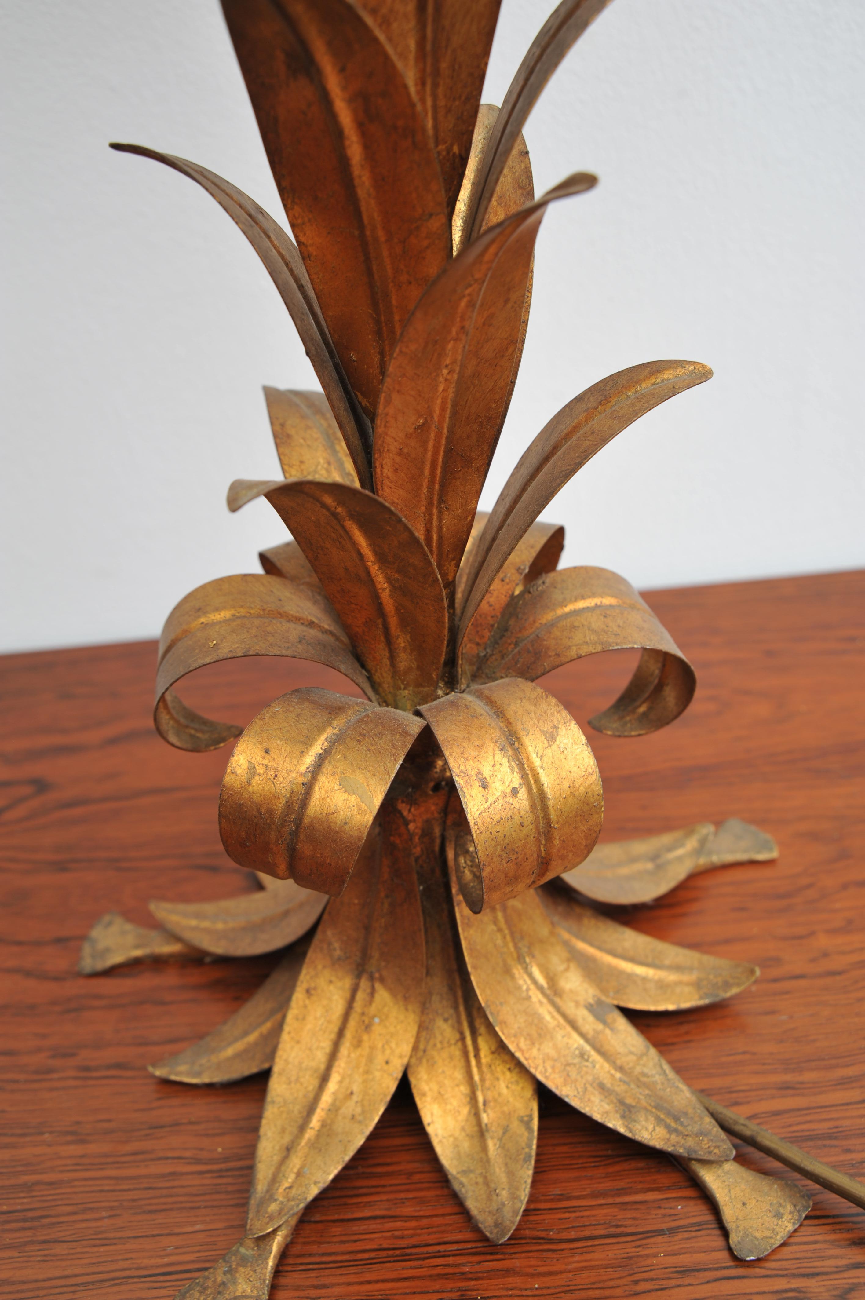 Lampe de table en forme de palmier doré par Hans Kögl (1970) en vente 5