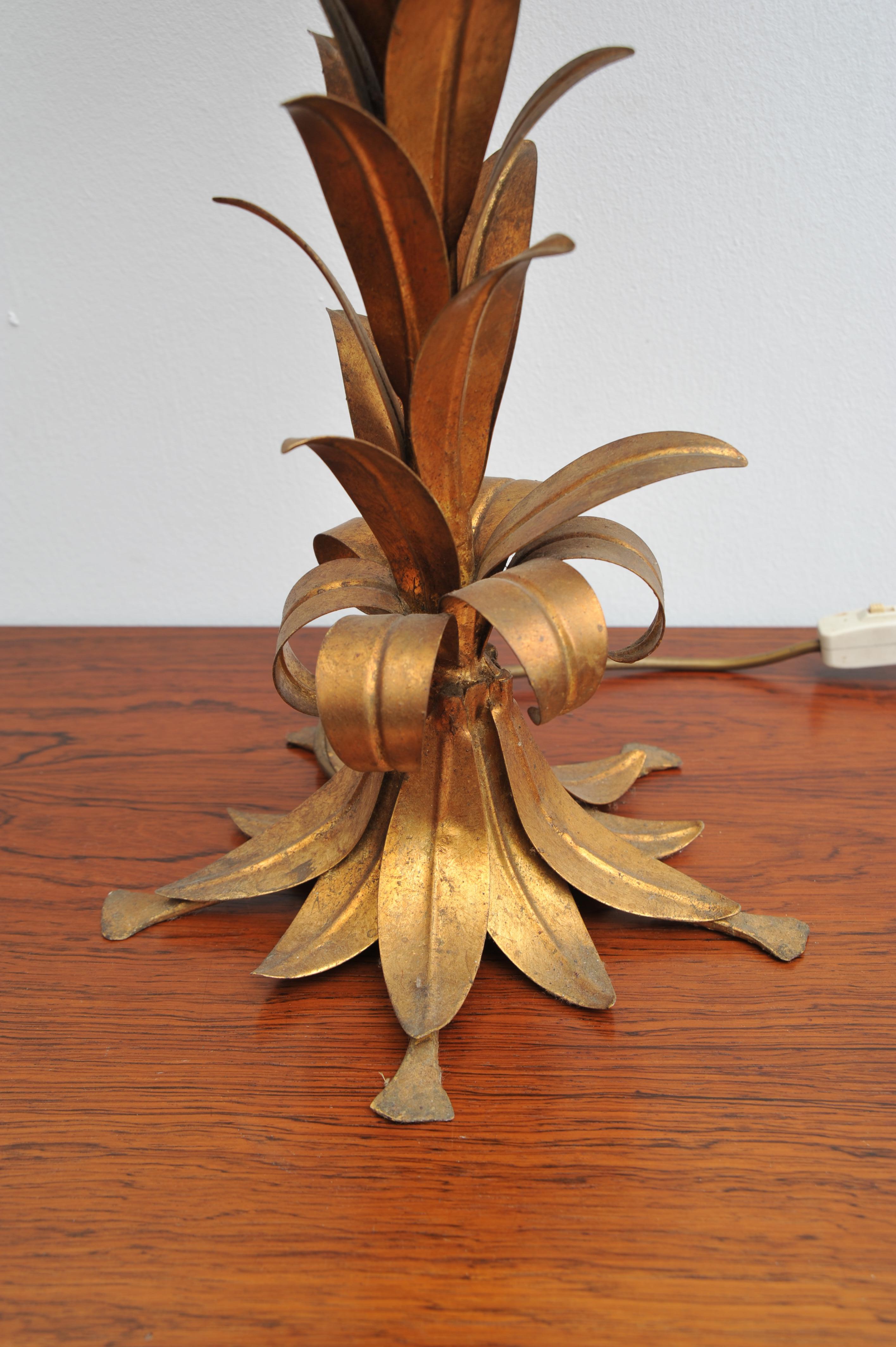 Lampe de table en forme de palmier doré par Hans Kögl (1970) en vente 9