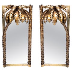 Espejo Dorado Palmer Set de 2