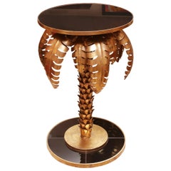 Gilded Palmer Side Table