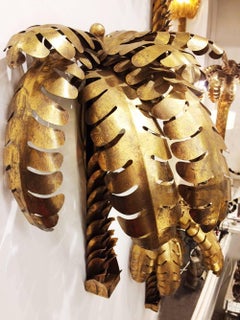 Gilded Palmer Wall Lamp in Gold Finish