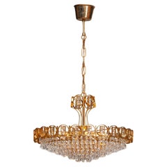 Gilded Palwa Chandelier, 1970s, Germany