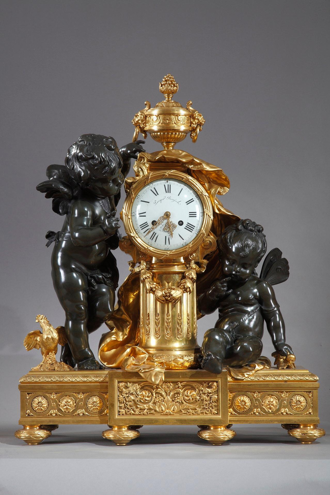 Louis XVI Gilded & Patinated Bronze 