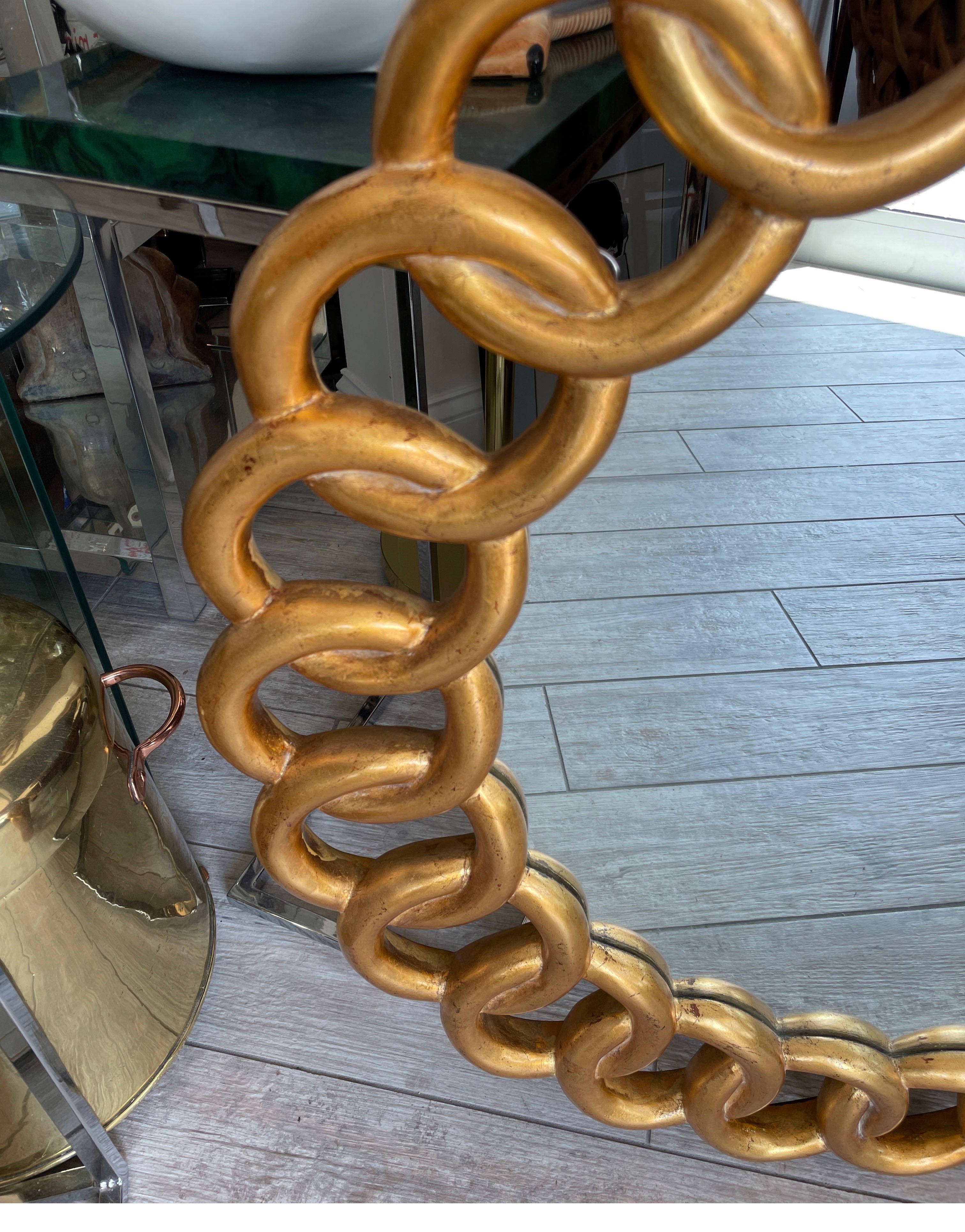 Miroir Pretzel doré de Dauphine Mirror Co. Bon état - En vente à West Palm Beach, FL