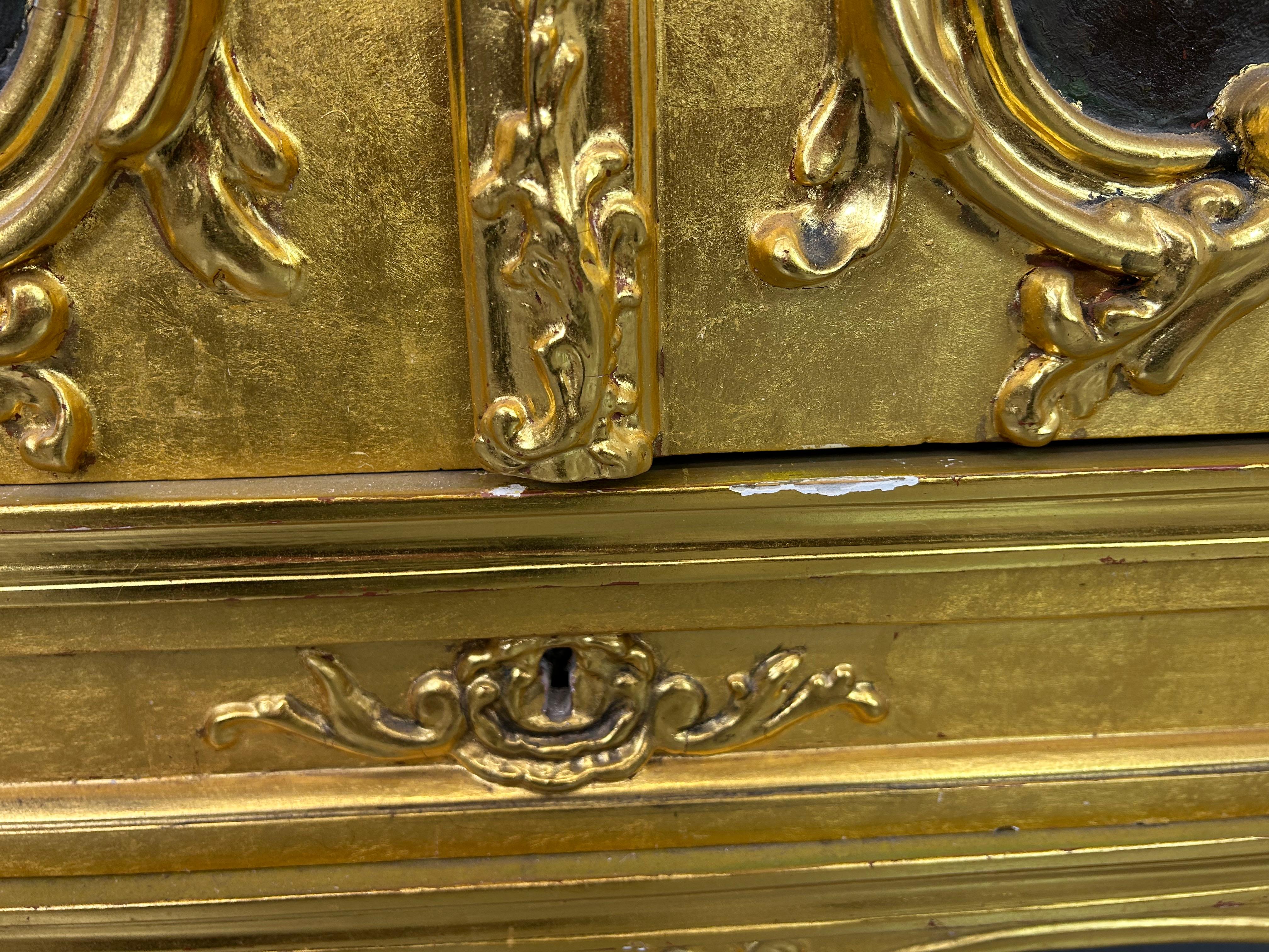 Gilded Rococo sideboard 18th century For Sale 1