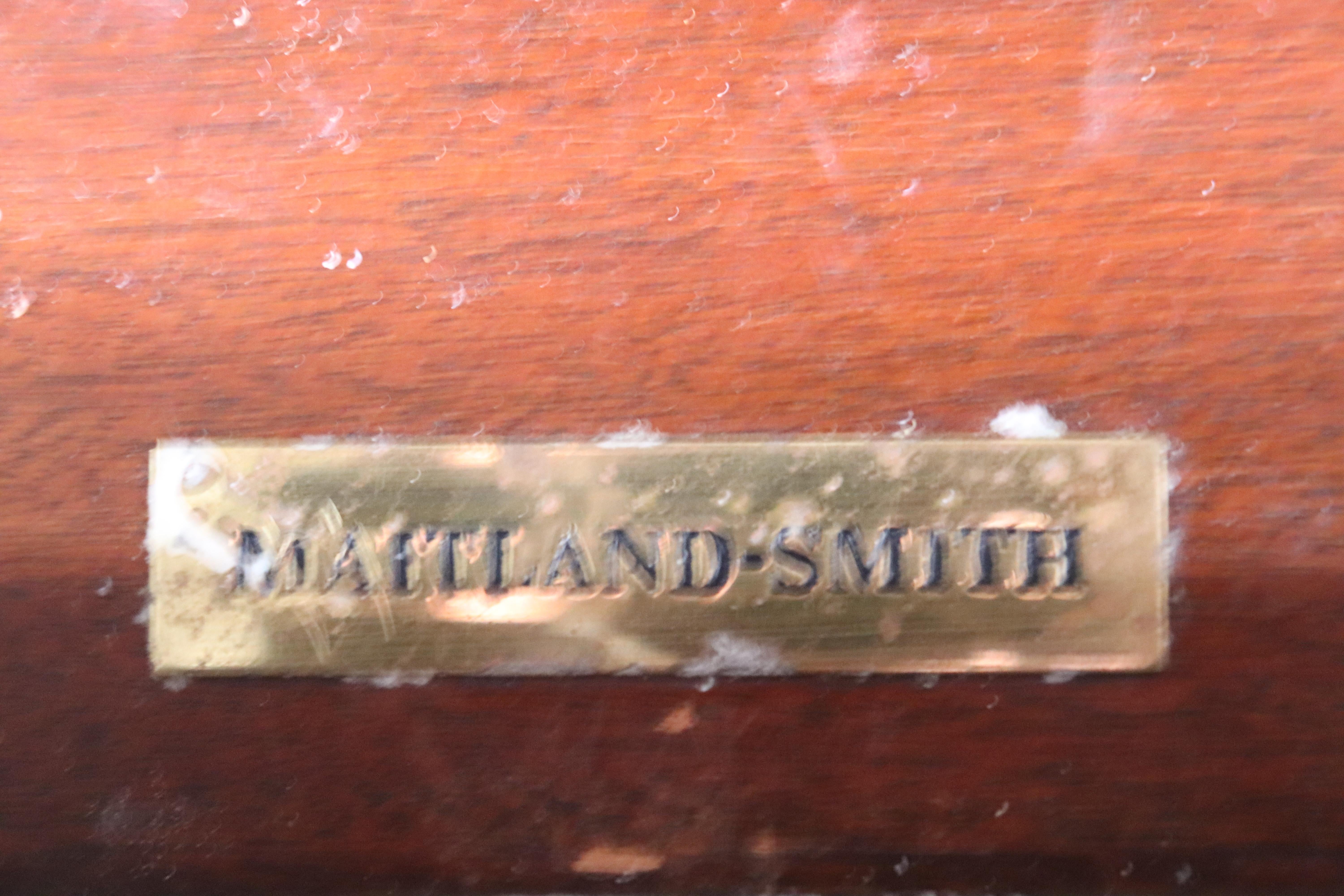 Philippine Gilded Rosewood Leather English Regency Style Maitland Smith Writing Table Desk