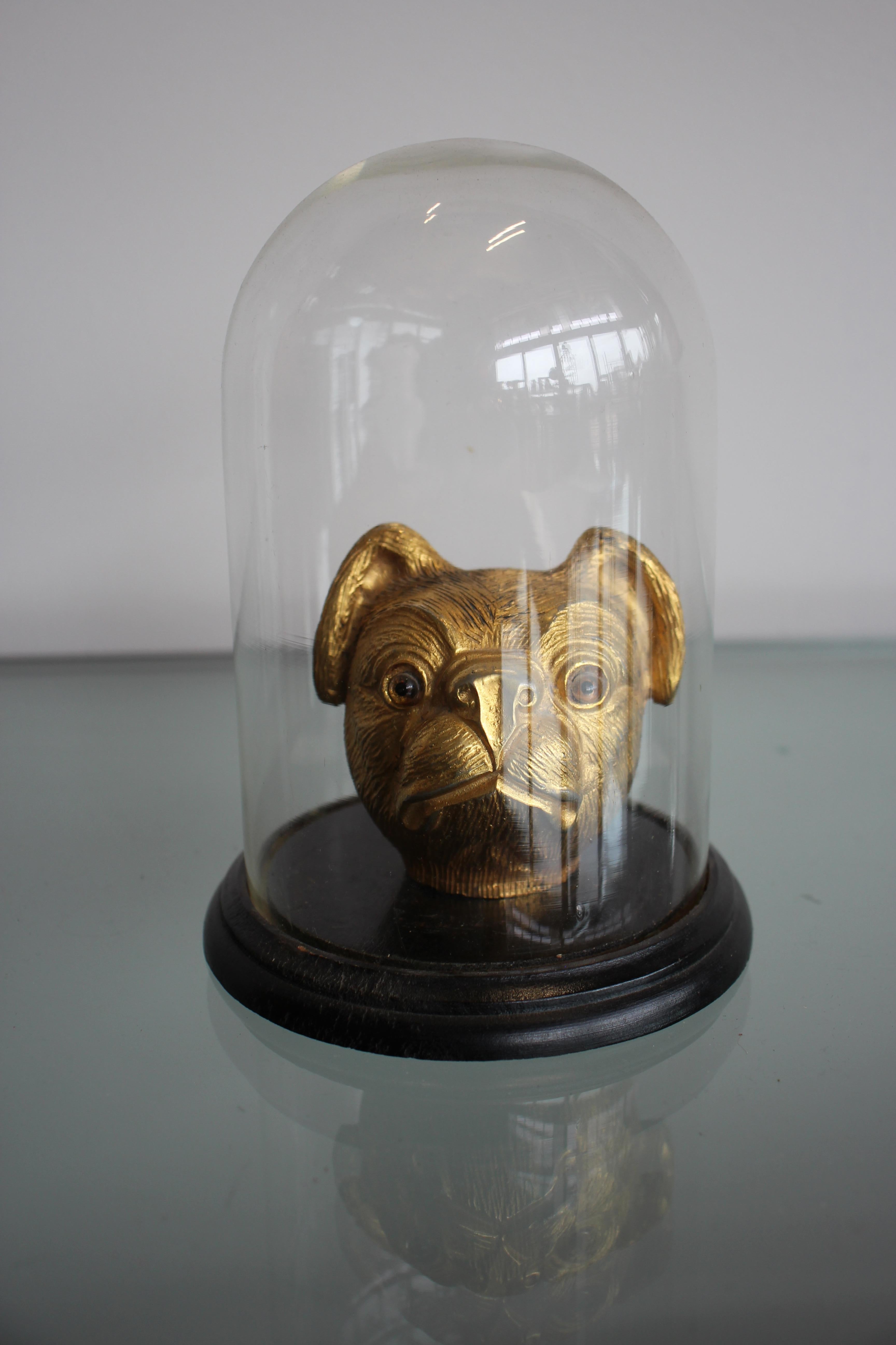Gilded Sculpture of a Pug 