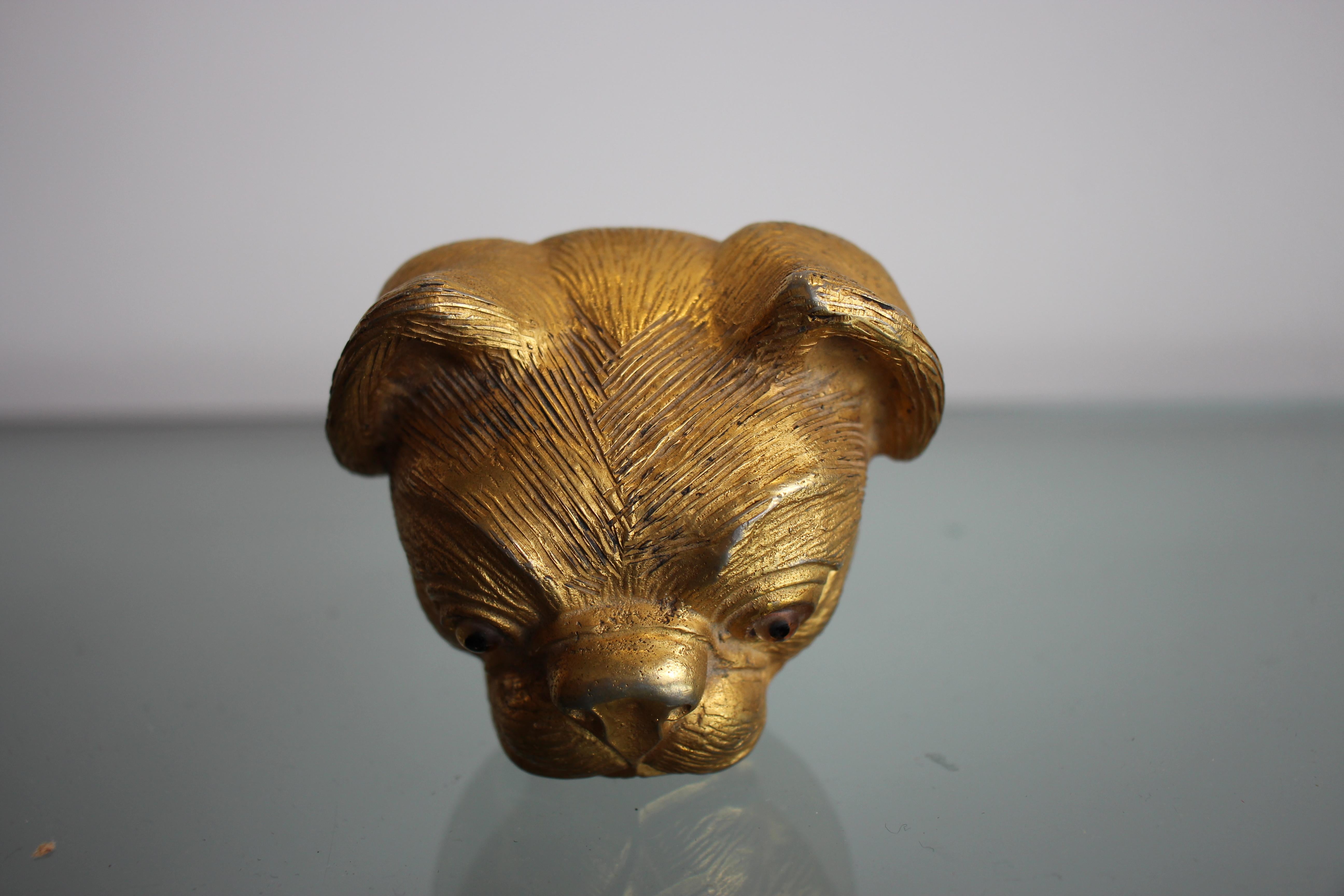 Italian Gilded Sculpture of a Pug 