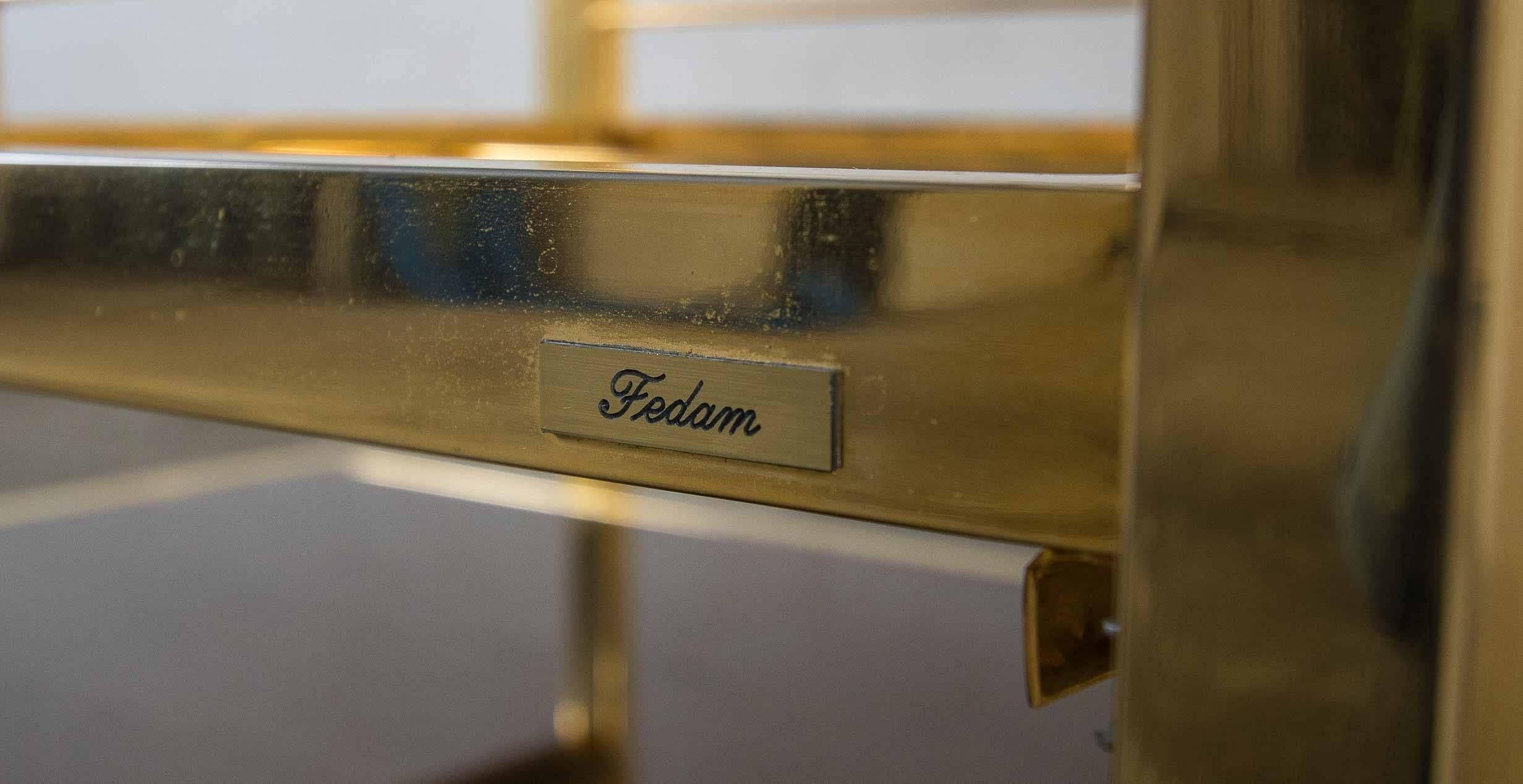 Gilded Serving Trolley In Good Condition For Sale In Meulebeke, BE