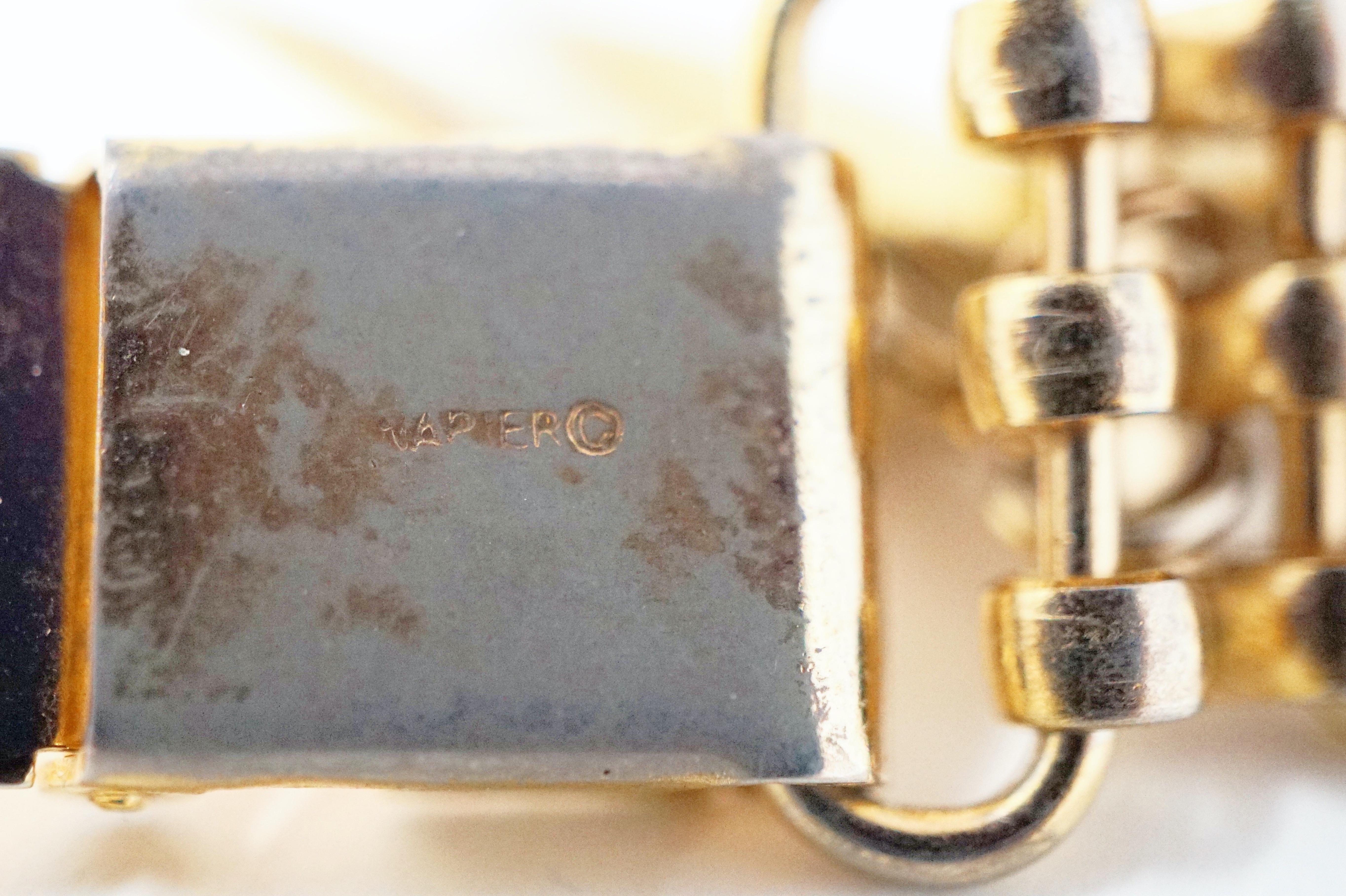 Gilded Shell Charm Bracelet by Eugene Bertolli for Napier, Signed, circa 1960s 3