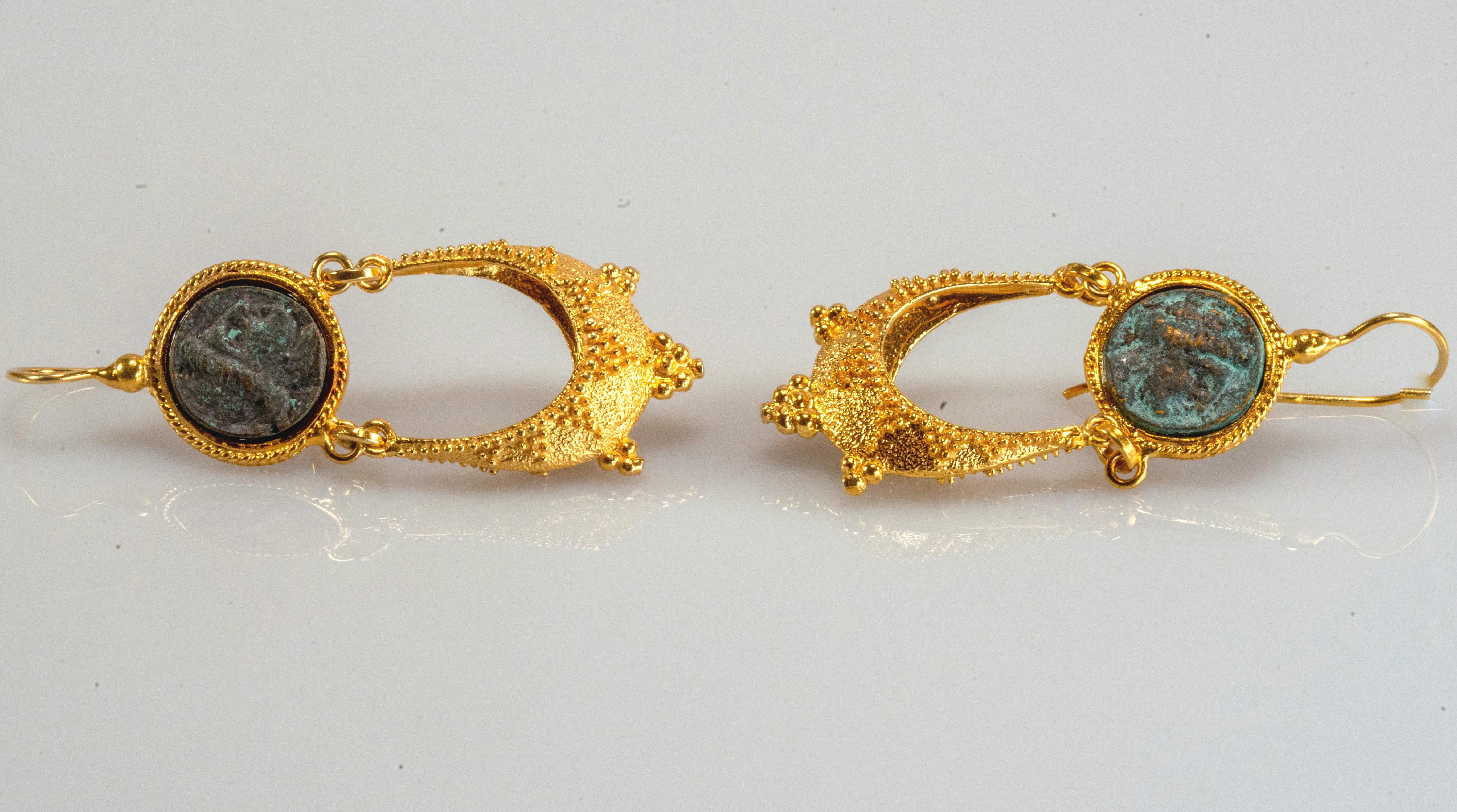 roman style earrings