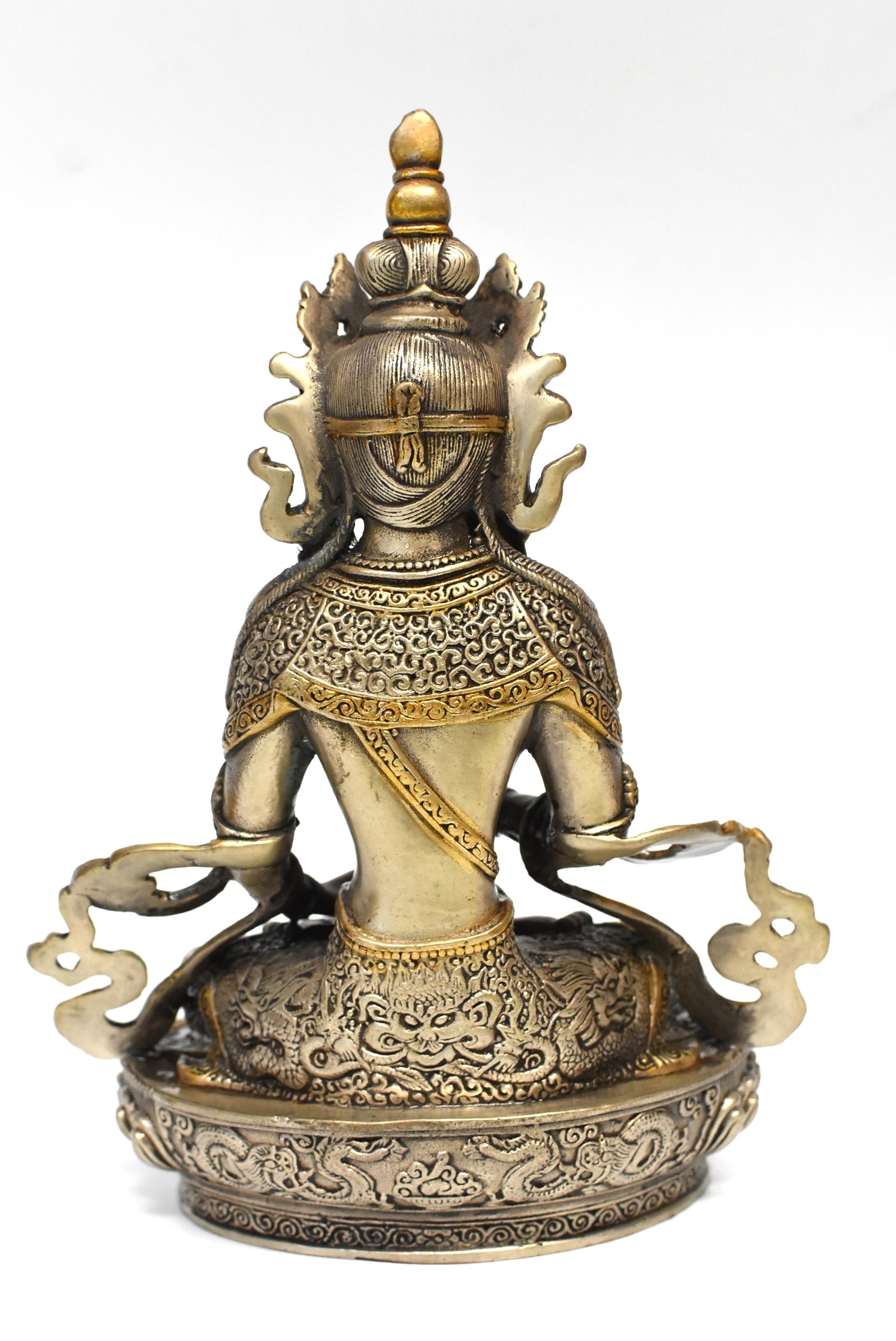 Gilded Silver Tibetan Vajrassatva with Dorje 9