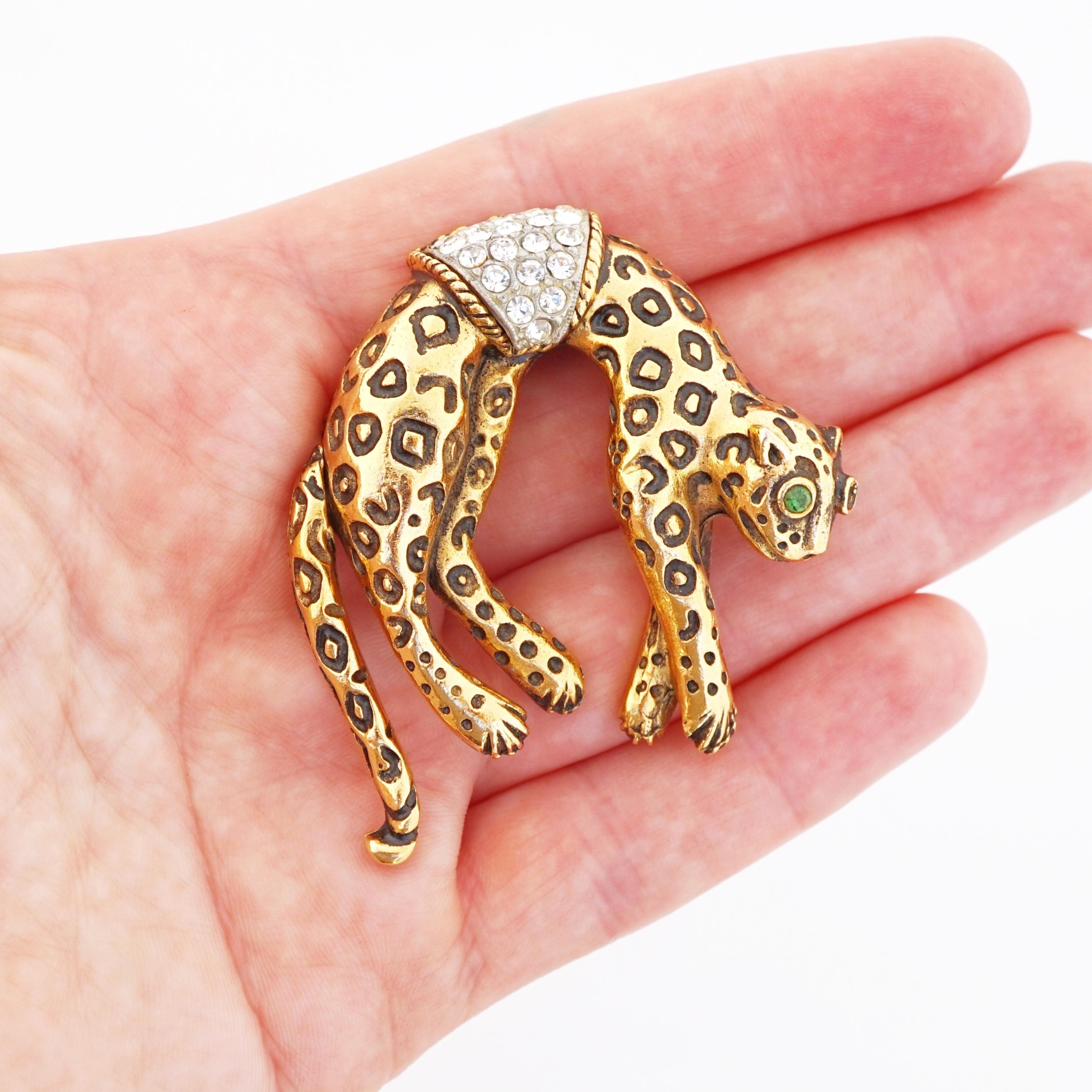 Belle Broche Panthère Tâchetée - Bijou Vintage Occasion - Idée Cadeau Originale