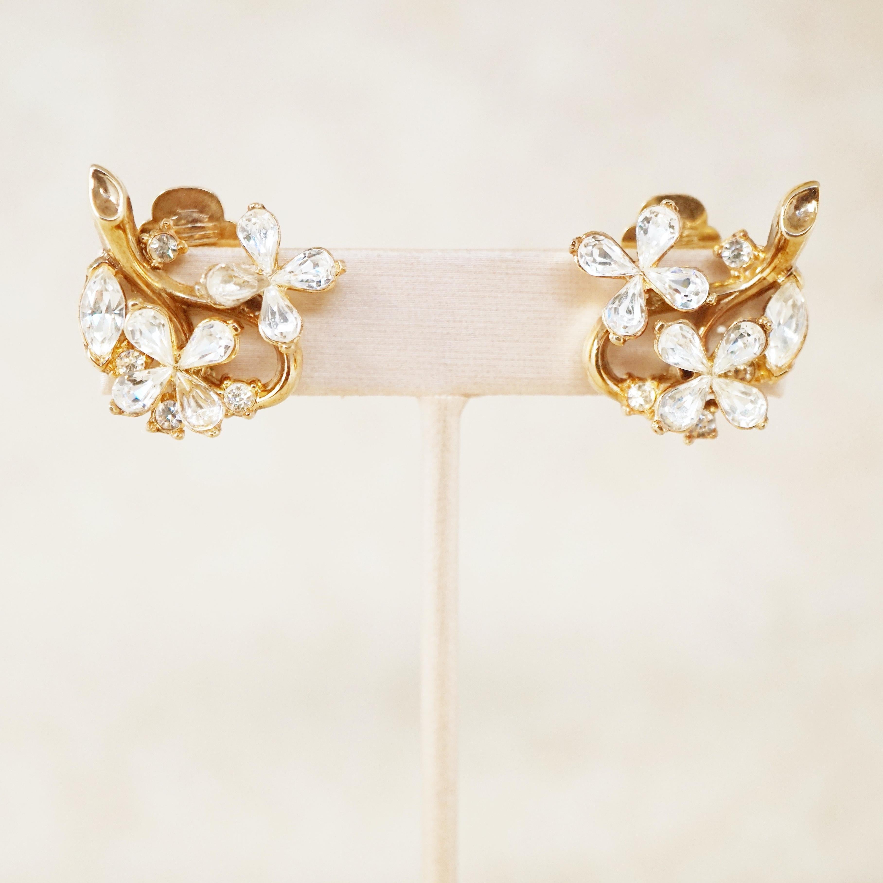 crown trifari earrings