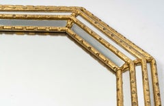 Gilded Stucco and Cloisonné Mirror, 20th Century.