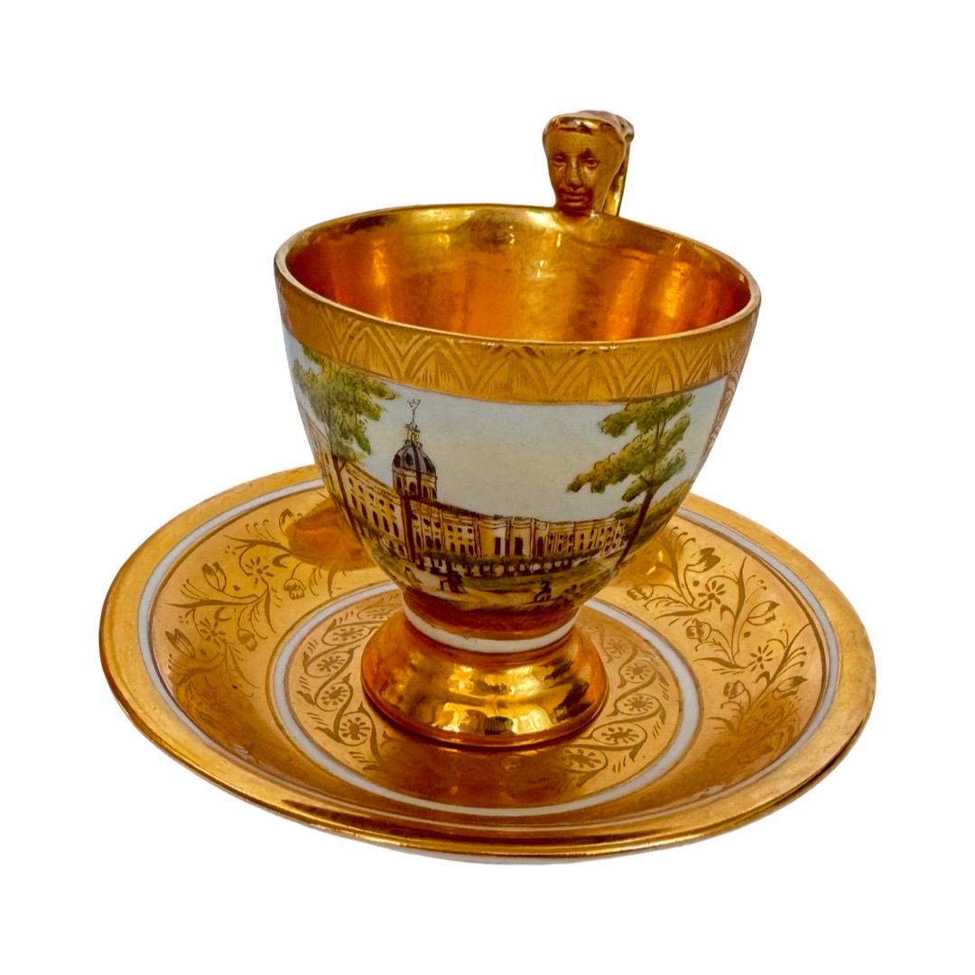 Gilded Tea Set by August Bauscher Weiden, Germany, Late 19th Century For Sale 5