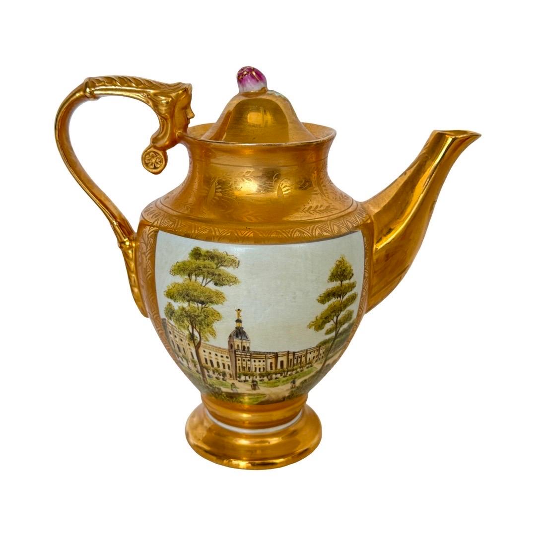 Gilded Tea Set by August Bauscher Weiden, Germany, Late 19th Century For Sale 9