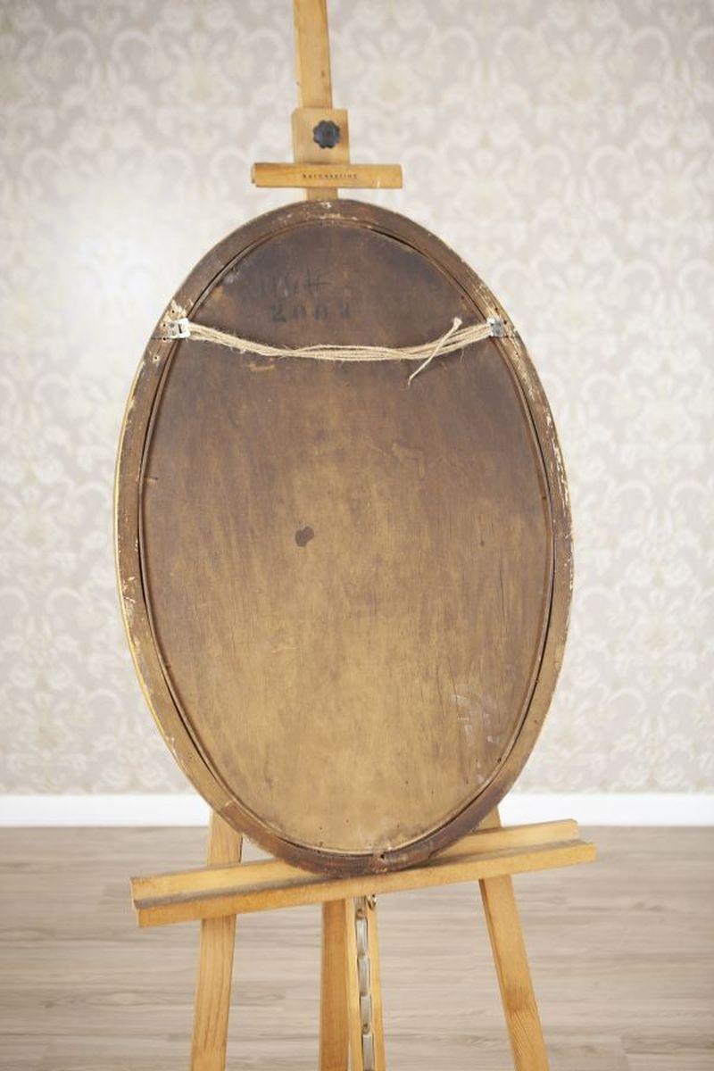 Espejo de pared dorado de estilo Luis XVI, principios del siglo XX en venta 2