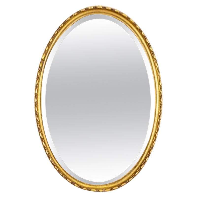 Gilded Wall Mirror in the Louis XVI Style, Early 20th Century For Sale