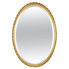 Espejo de pared dorado de estilo Luis XVI, principios del siglo XX