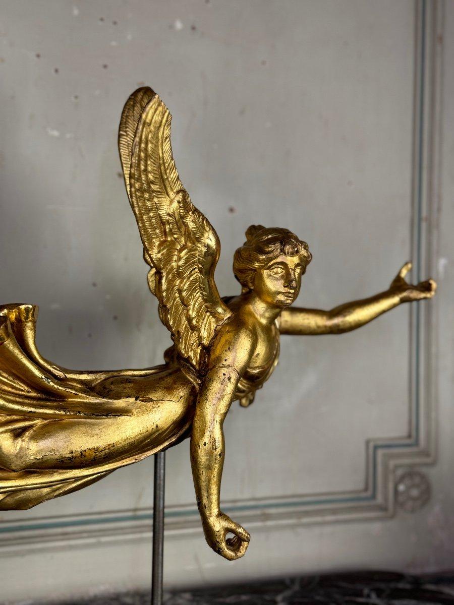 Scultura in Wood dorato, Angelo drappeggiato, Austria 1800 circa in vendita 3