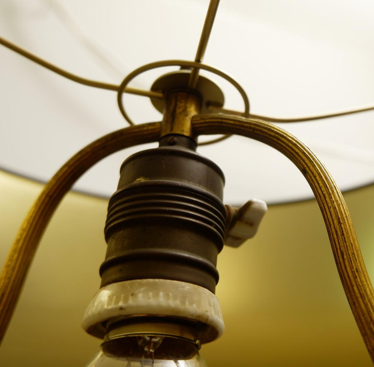 Stehlampe aus vergoldetem Holz von Alfred Chambon:: 1930er Jahre im Angebot 1