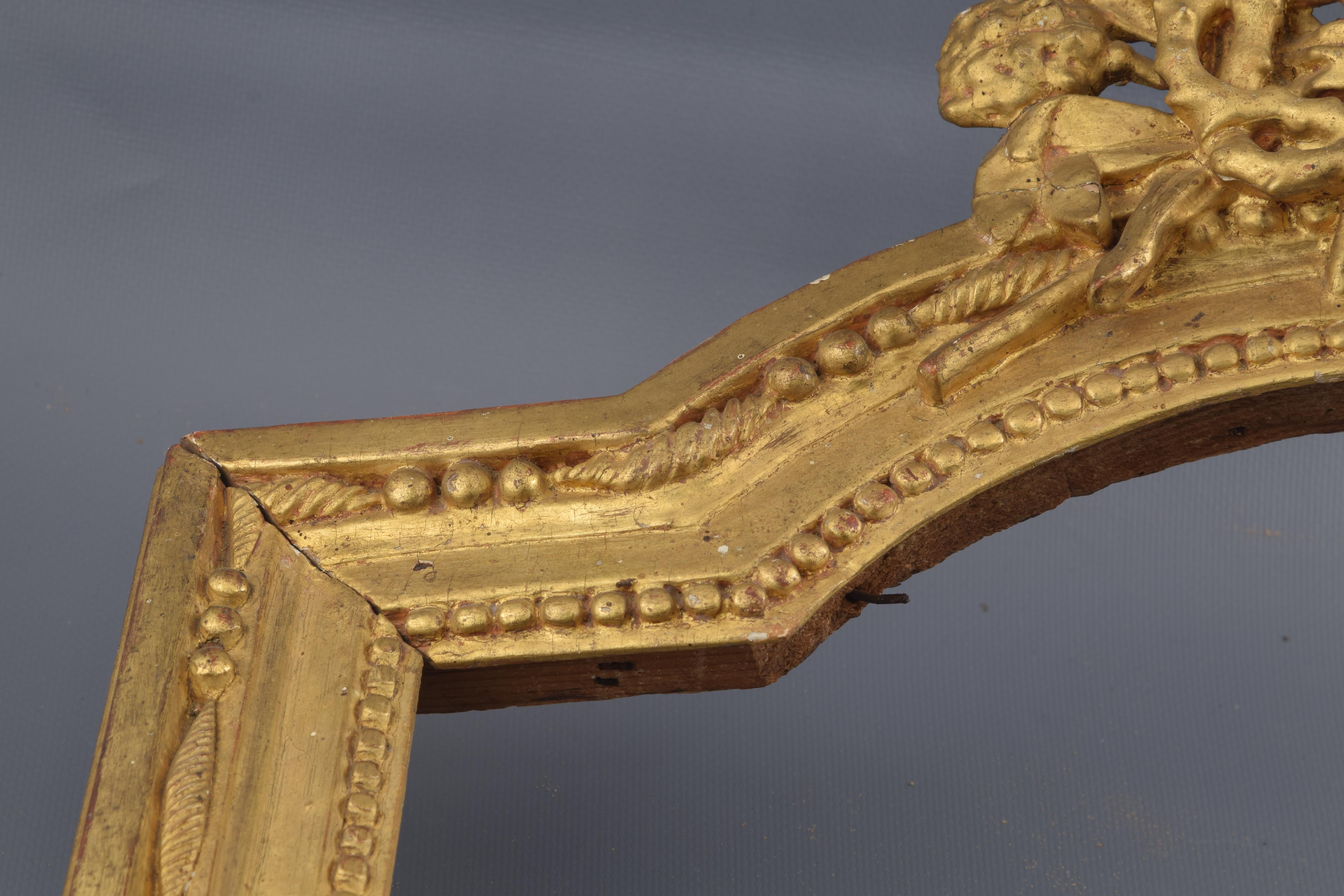 Spanish Gilded Wood Frame, 18th Century For Sale