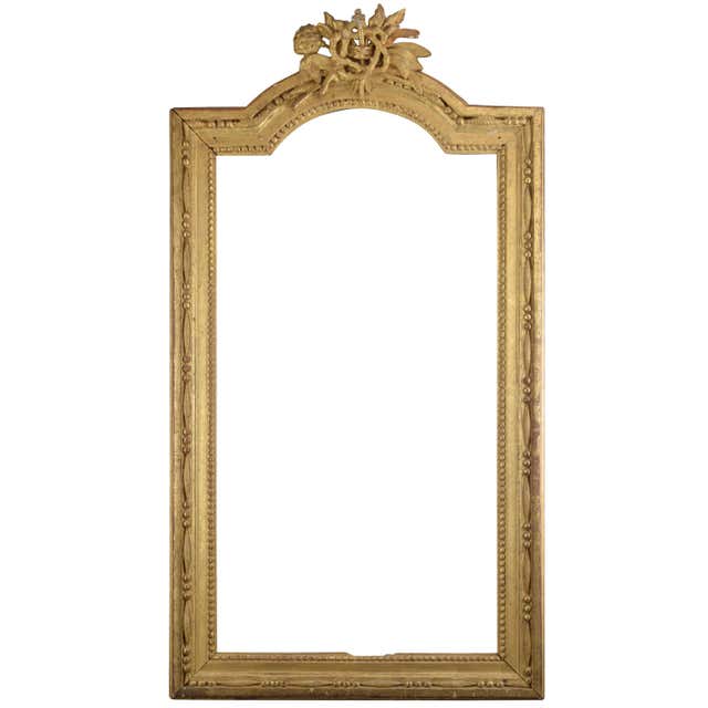 Large Gold Frame Classic Pine Wood Frame Gilded 60x52cm For Sale at 1stDibs