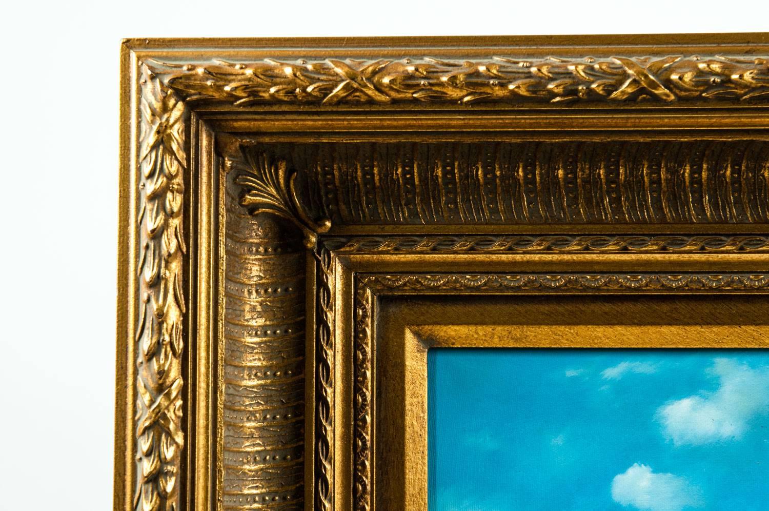 Gilded Wood Framed Oil on Canvas Painting 5