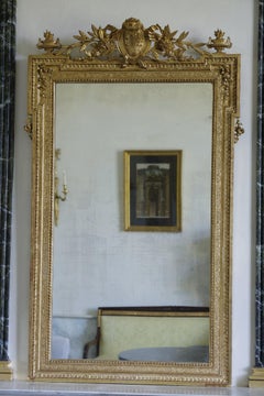 Spiegel aus vergoldetem Holz im Stil Napoleons III., 19.