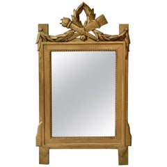 Antique Gilded Wood Mirror Style Louis XVI, circa 1850