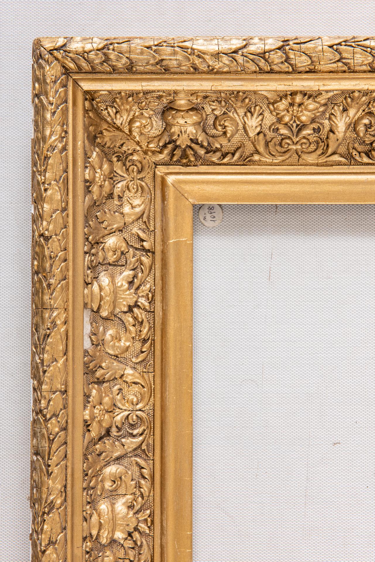 Gilded Wood Old Frame for Painting or for Mirror In Excellent Condition For Sale In Alessandria, Piemonte