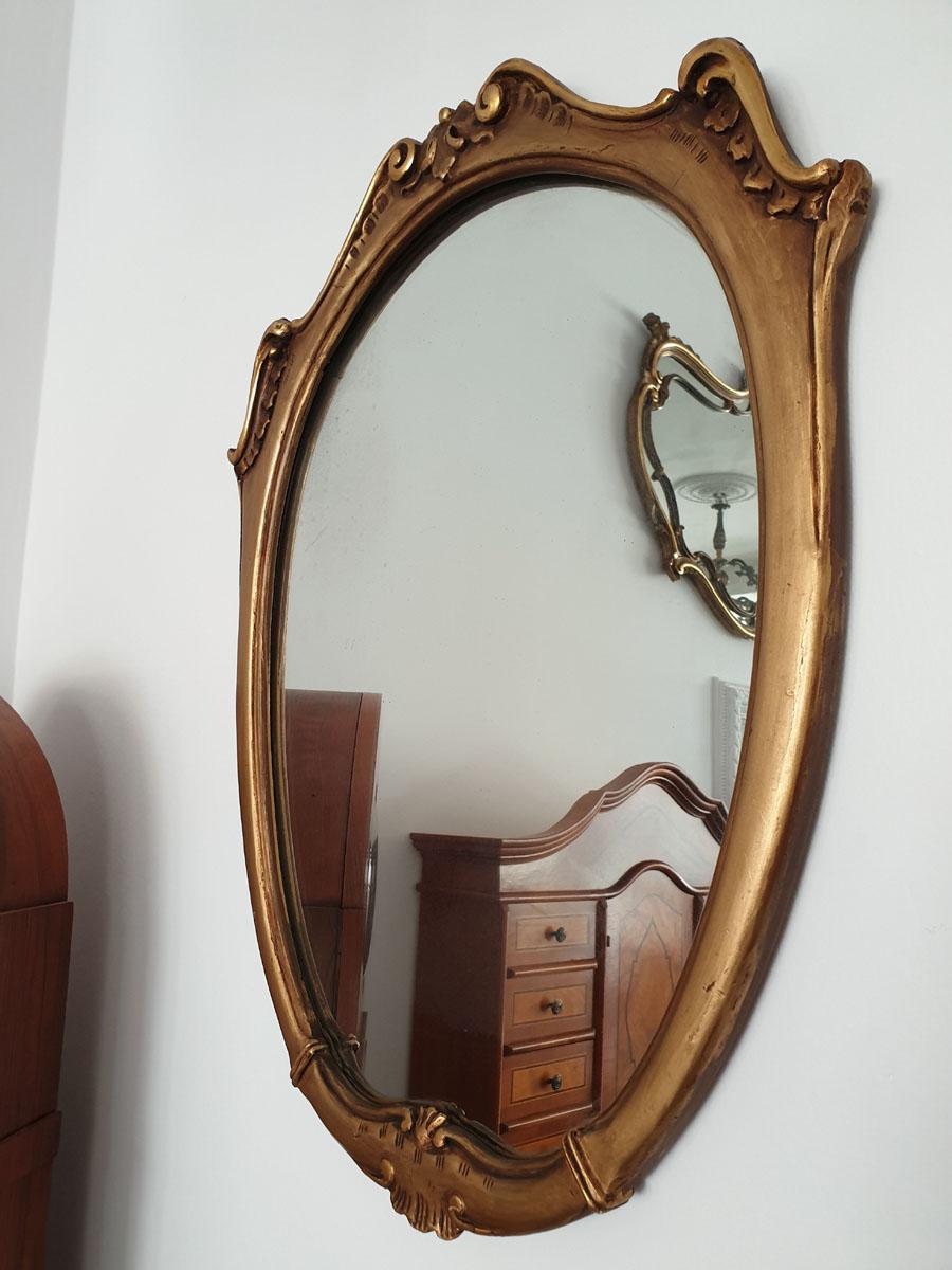 Gilt Gilded Wood Rococo Revival Style Mirror, 20th Century For Sale