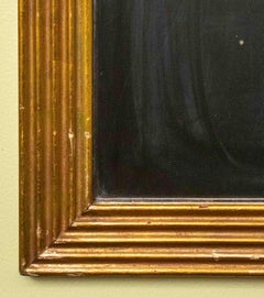 Gilded Wood Wall Mirror with Swan & Cloud Decoration