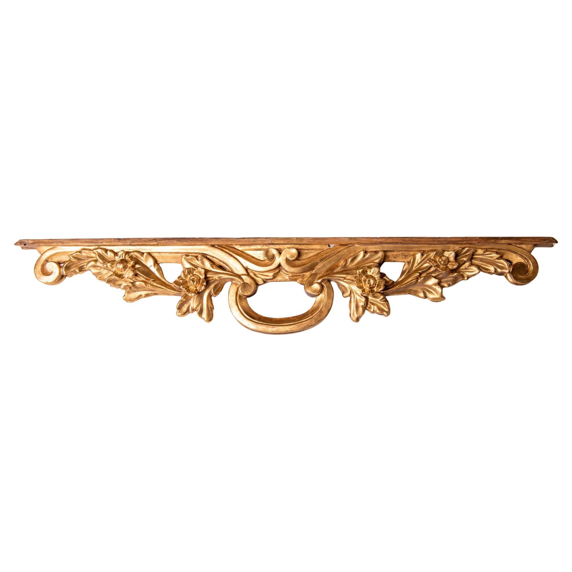 Gilded Wooden Double Cornice Bellas artes en venta