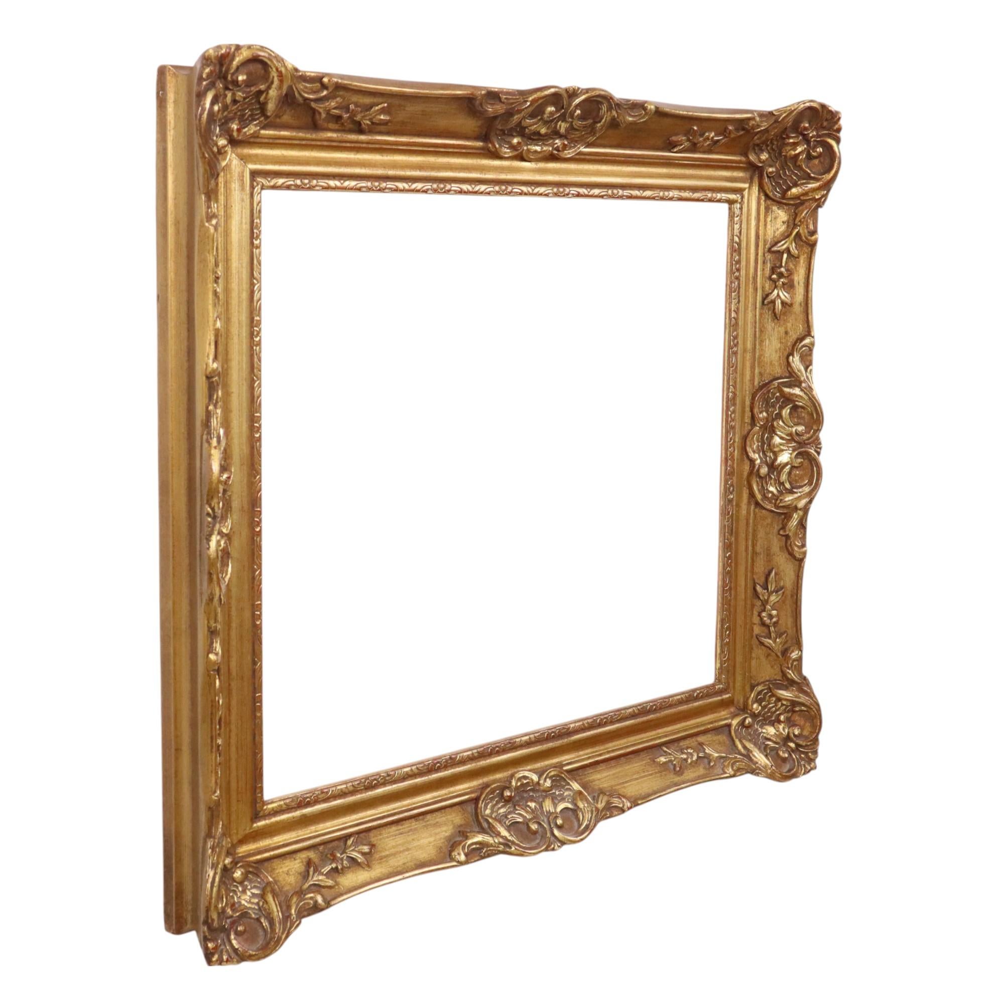 Gilded Wooden Frame Baroque Style Classic Frame 70x60cm For Sale 7