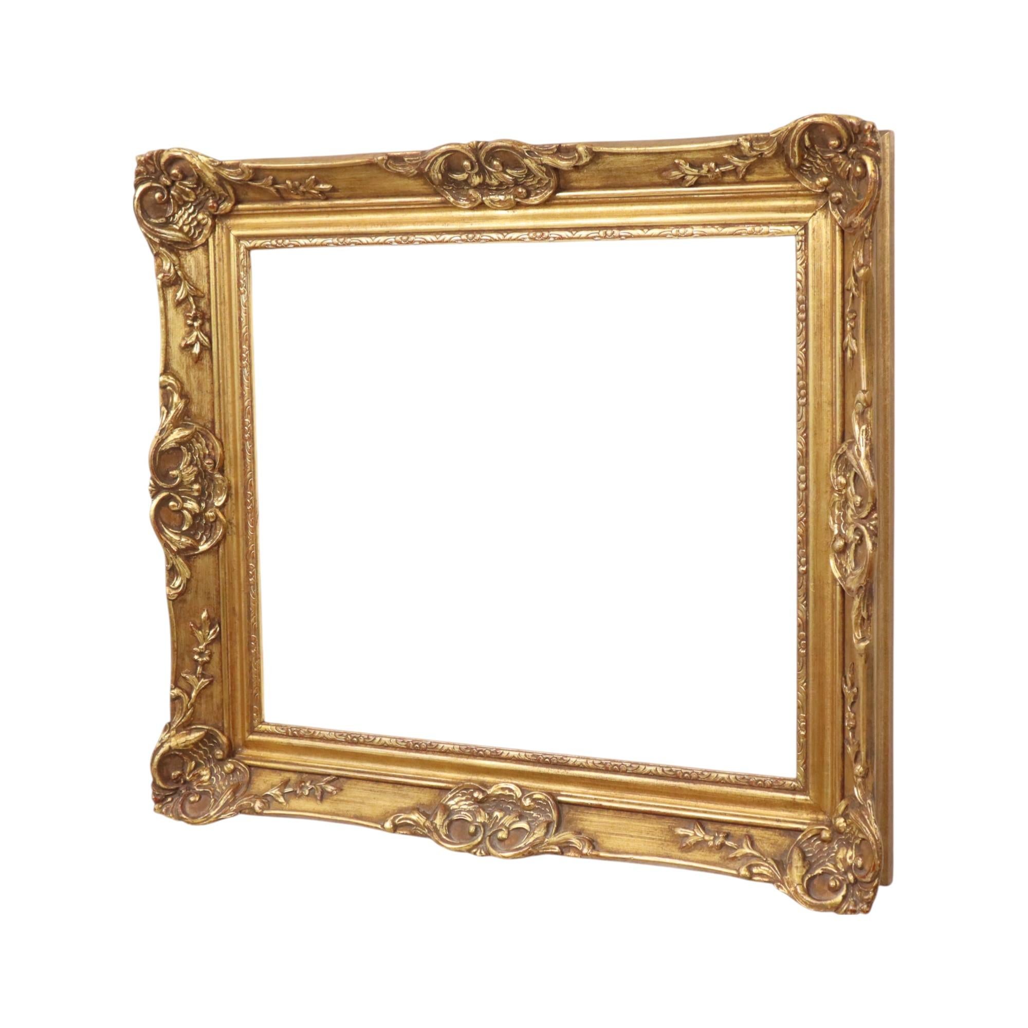 Gilded Wooden Frame Baroque Style Classic Frame 70x60cm For Sale 8