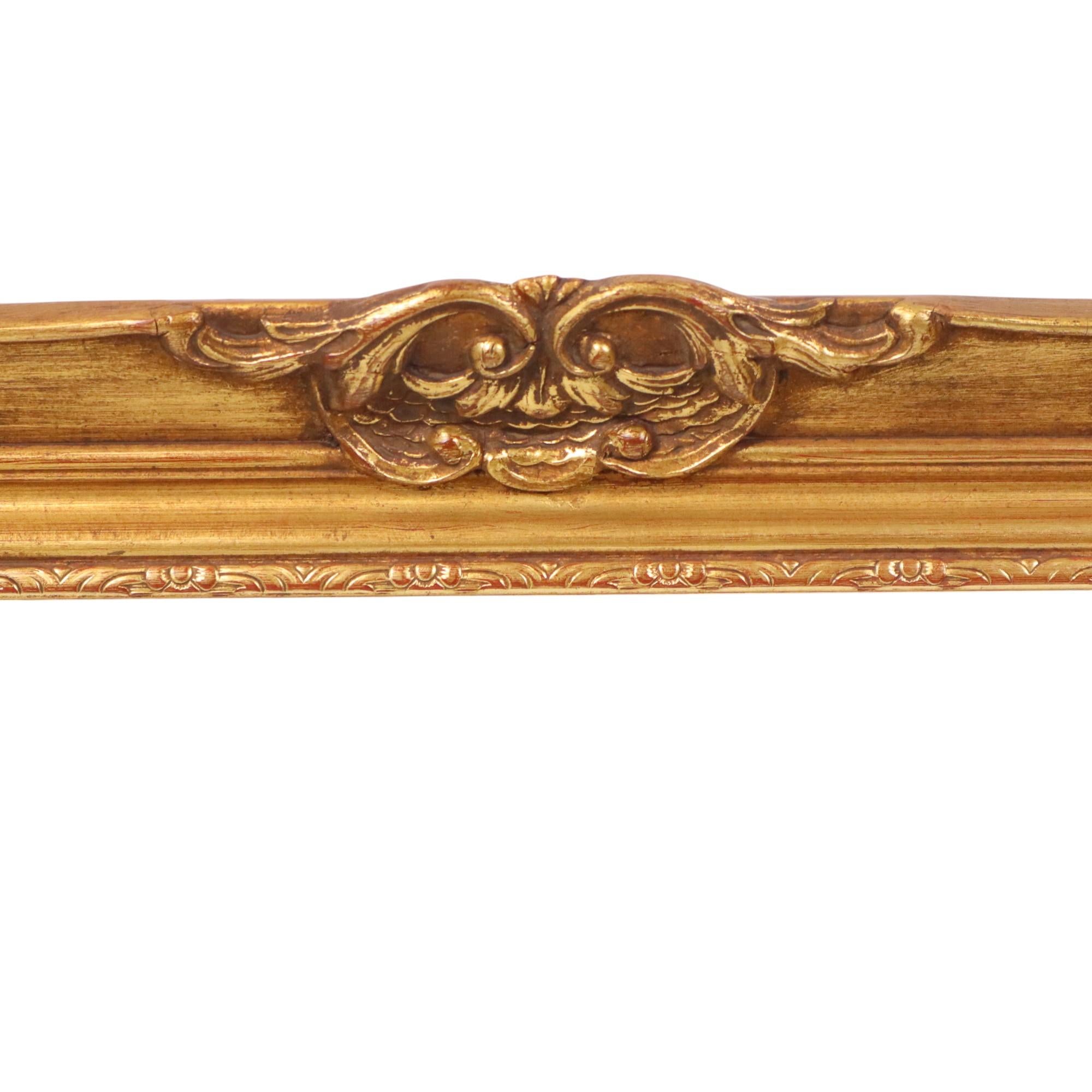 20th Century Gilded Wooden Frame Baroque Style Classic Frame 70x60cm For Sale